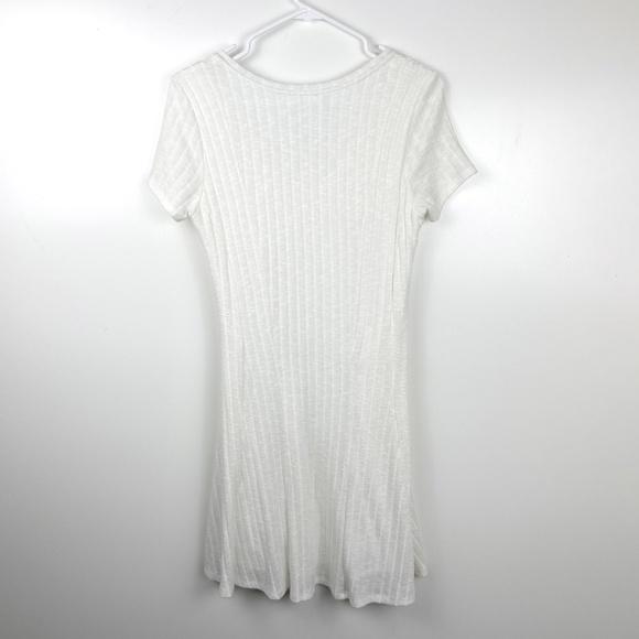 Anthropologie Ribbed Flared Dress Dolan Left coast Boho Chic Nautical - Picture 4 of 6